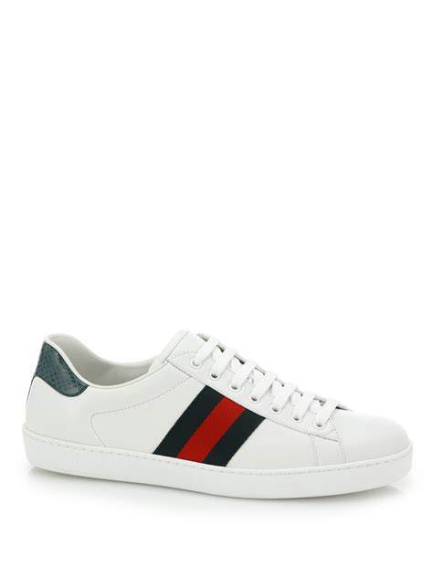 mens gucci white sneakers|authentic Gucci sneakers for men.